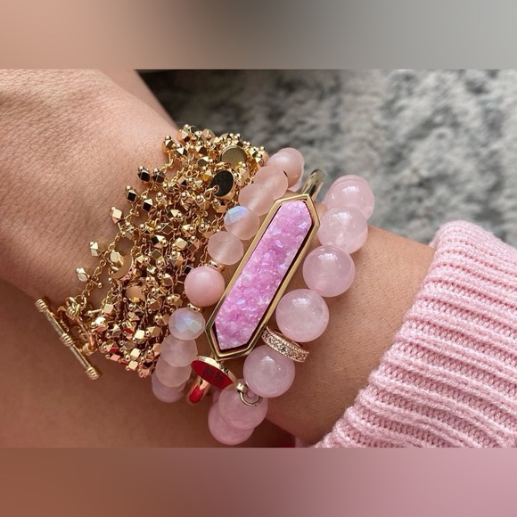 KINSLEY ARMELLE “Maya” Gold Plated Sterling Silver Wrap Bracelet (One Size)… - Picture 4 of 7